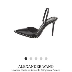 Alexander Wang Women's Rina Studded Slingback Pumps - Black Size 37